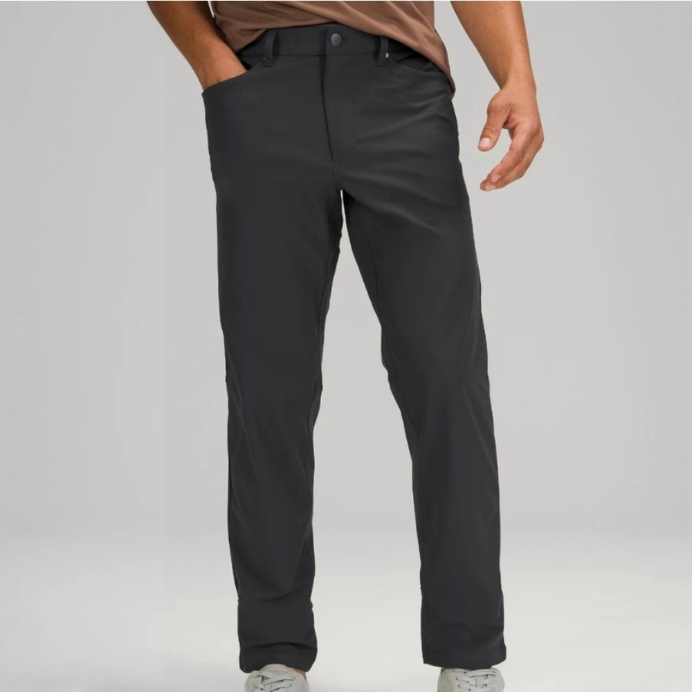 Lululemon ABC Warpstreme Pant Classic Fit Black 5 pocket Men's Size 36